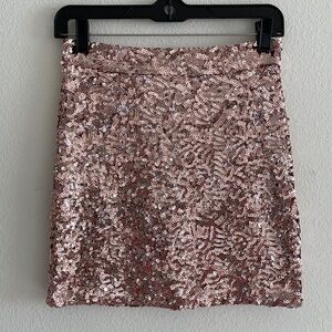Naven Pink Sequin Mini Skirt